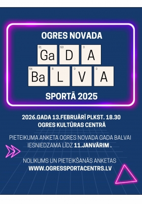 Ogres novada Gada balva sportā 2025