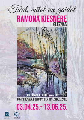 Ramonas Ķiesneres gleznas TICOT, MĪLOT UN GAIDOT izstādes atklāšana
