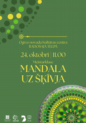 Meistarklase MANDALA UZ ŠĶĪVJA
