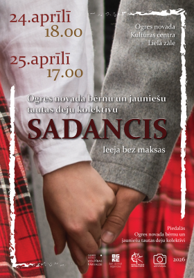 Ogres novada bērnu un jauniešu tautas deju kolektīvu SADANCIS