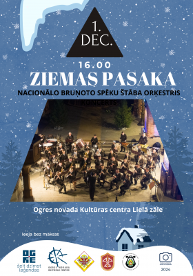Nacionālo bruņoto spēku Štāba orķestra koncerts ZIEMAS PASAKA