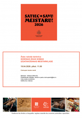 SATIEC SAVU MEISTARU 2026 - Ādas radošā darbnīca