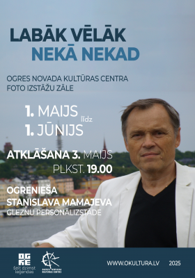 Staņislava Mamajeva gleznu personālizstādes  LABĀK VĒLĀK NEKĀ NEKAD atklāšana