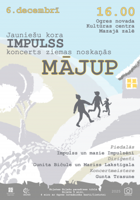ONKC jauniešu kora IMPULSS koncerts ziemas noskaņās MĀJUP