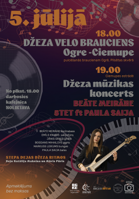 Velobrauciens un DŽEZA MŪZIKAS KONCERTS Ciemupē