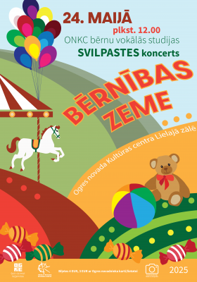 Bērnu vokālās studijas SVILPASTES koncerts BĒRNĪBAS ZEME