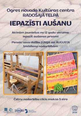 Nodarbību cikls IEPAZĪSTI AUŠANU