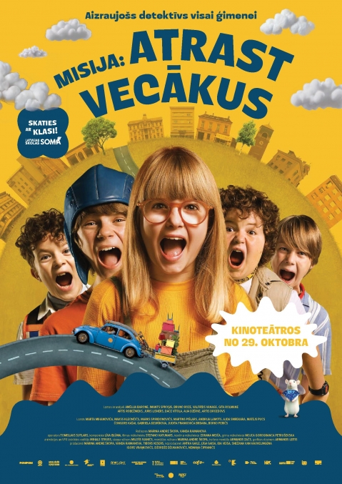 Ģimenes filma “Misija: atrast vecākus” afiša