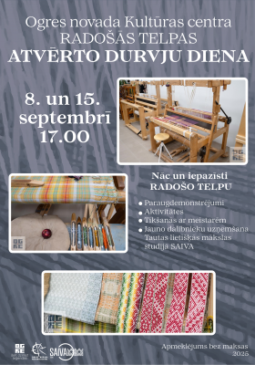 Radošās telpas ATVĒRTO DURVJU DIENA