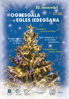 Ogresgala egles iedegšana