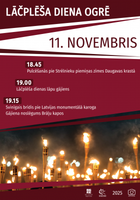LĀČPLĒŠA DIENA OGRĒ 2025