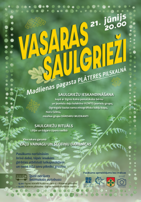 VASARAS SAULGRIEŽI Plāteres pilskalnā