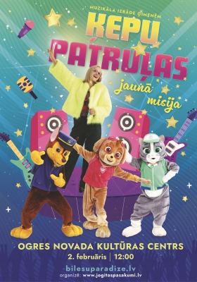 Muzikāla izrāde ģimenēm - “Ķepu patruļas jaunā misija”