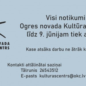 Informācija par ONKC pavasara kultūras pasākumiem