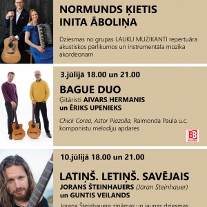 26. jūnijā Ogrē atklās koncertciklu KONCERTI VASARAS VAKAROS