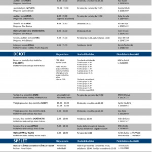 Ogres novada Kultūras centra amatierkolektīvi uzņem jaunus dalībniekus