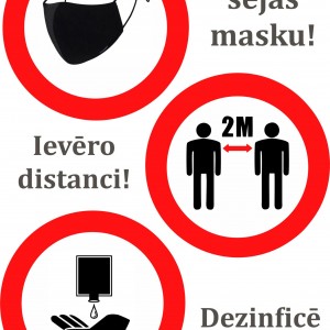 Apmeklējot Ogres novada kultūras centra publiskās zonas nepieciešams lietot sejas masku