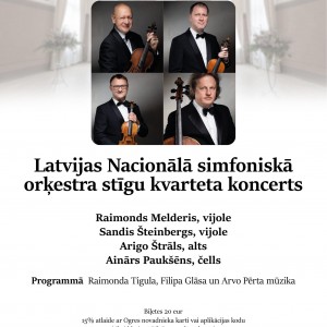 LNSO stīgu kvarteta koncerts sanatorijā OGRE