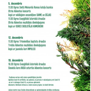 Adventes laika koncerti Ogres baznīcās