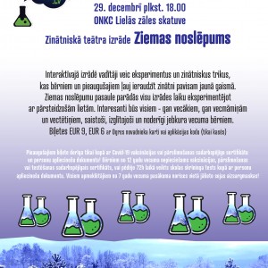 Zinātniskā teātra Laboratorium.lv izrāde ZIEMAS NOSLĒPUMS