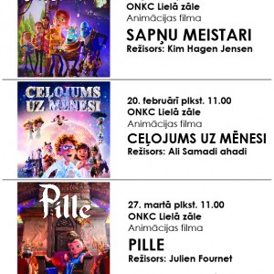 Bērnu filmu rīti Ogres novada Kultūras centrā