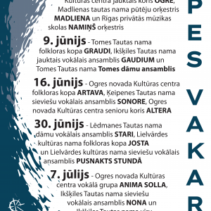 Ogrē norisināsies koncertcikls UPES VAKARI