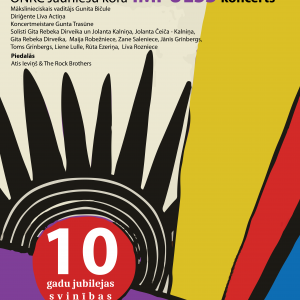 ONKC Jauniešu kora IMPULSS 10 gadu jubilejas svinības