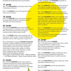 Līgo notikumi Ogres novadā