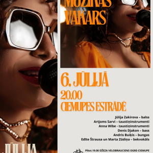 Velobrauciens un DŽEZA MŪZIKAS VAKARS Ciemupē