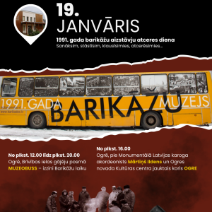 Aicinām uz 1991. gada barikāžu atceres dienas pasākumu Ogrē