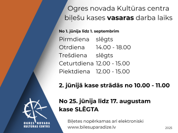 No 1. jūnija mainīts biļešu kases darba laiks