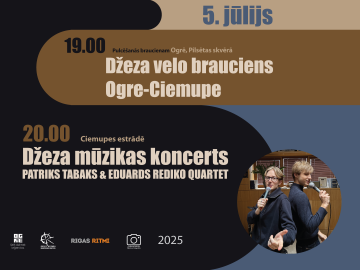 Velobrauciens un DŽEZA MŪZIKAS KONCERTS Ciemupē