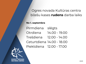Biļešu kases darba laiks no 1. septembra