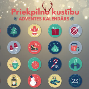 Ogres novada Kultūras centrs piedalās PRIEKPILNO KUSTĪBU ADVENTES KALENDĀRĀ