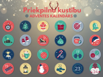 Ogres novada Kultūras centrs piedalās PRIEKPILNO KUSTĪBU ADVENTES KALENDĀRĀ