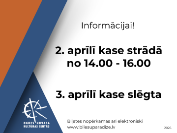 Biļešu kases darba laika izmaiņas Lieldienu brīvdienās