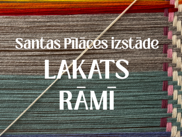 Santas Pīlāces izstāde LAKATS RĀMĪ Ogresgala bibliotēkā