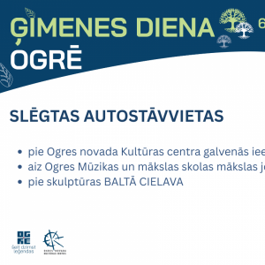 Stāvvietas ĢIMENES DIENĀ 2026