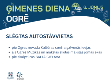Stāvvietas ĢIMENES DIENĀ 2026