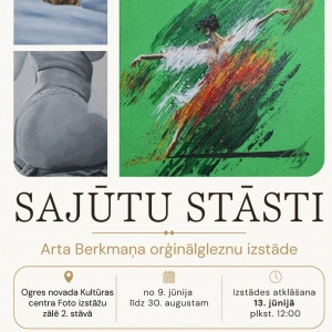 Arta Berkmaņa oriģinālgleznu izstāde SAJŪTU STĀSTI
