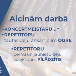 Aicinām darbā repetitorus un koncertmeistaru