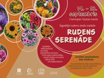Ikgadējā rudens ziedu izstāde RUDENS SERENĀDE