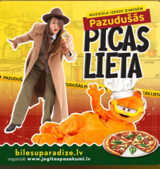 Izrāde bērniem PAZUDUŠĀS PICAS LIETA afiša