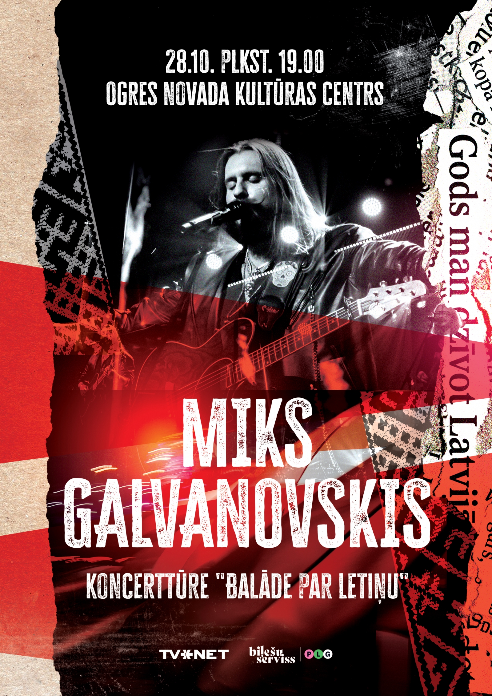 Miks Galvanovskis - 'Balāde par Letiņu' afiša