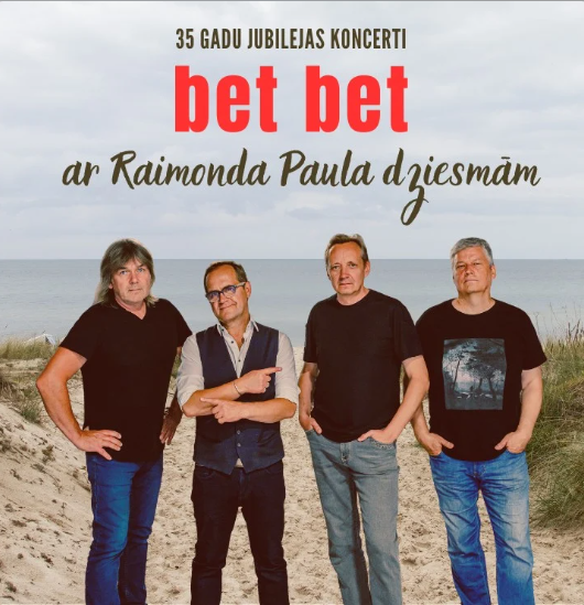 bet bet 35 gadu jubilejas koncerts ar Raimonda Paula dziesmām afiša